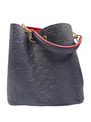 Louis Vuitton NeoNoe MM Embossed Monogram Empreinte Marine Rouge